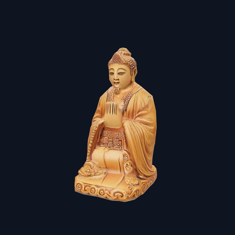 Golden Buddha Statue model pack